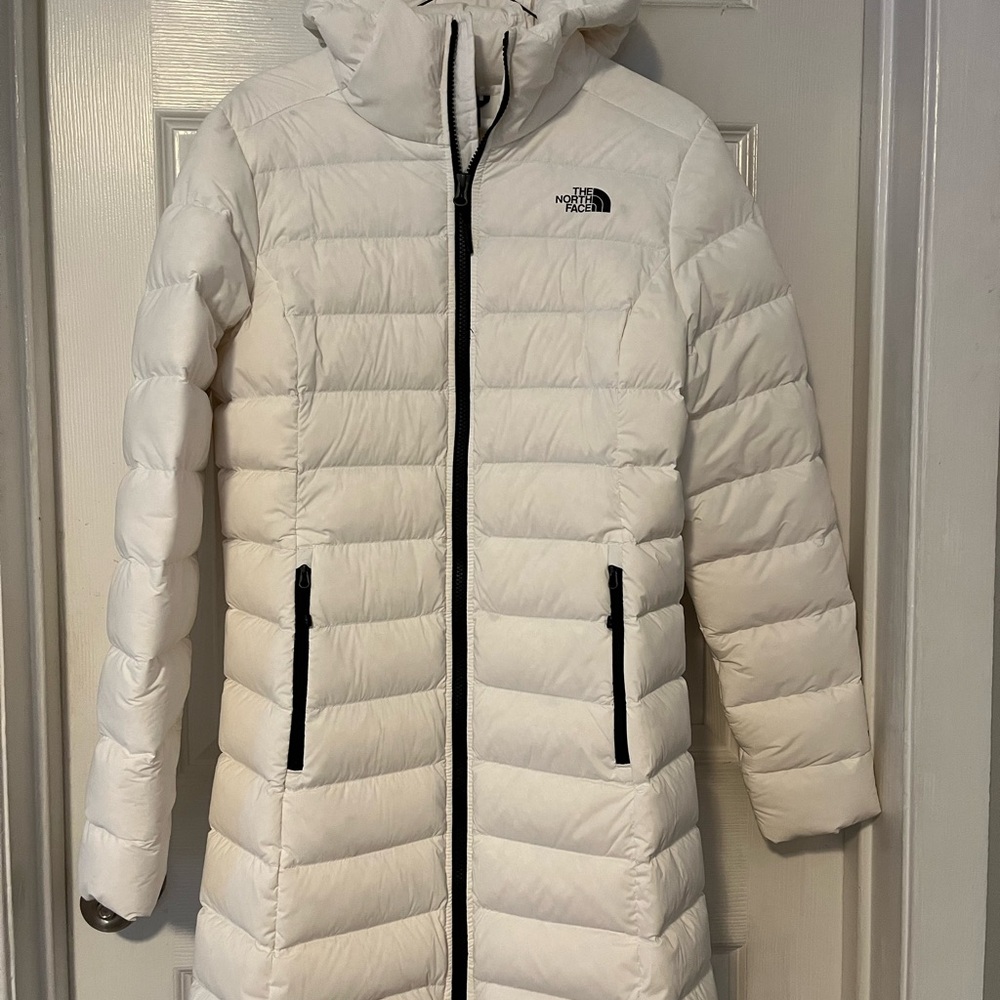 North Face White Down Puffer Jacket
